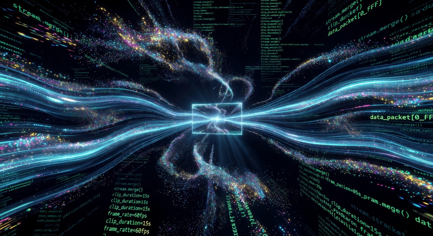 Abstract visualization of viewer retention streams staying engaged through strategic intervention points