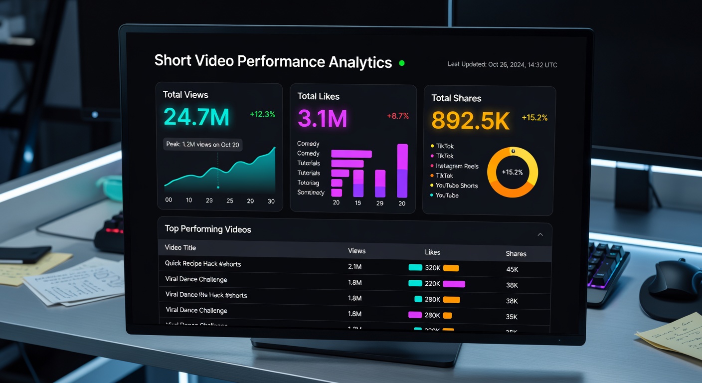 shortformen video performance analytics